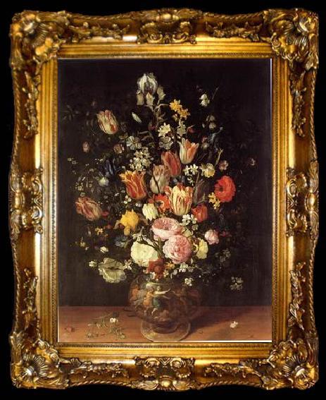 framed  unknow artist Floral, beautiful classical still life of flowers.043, ta009-2